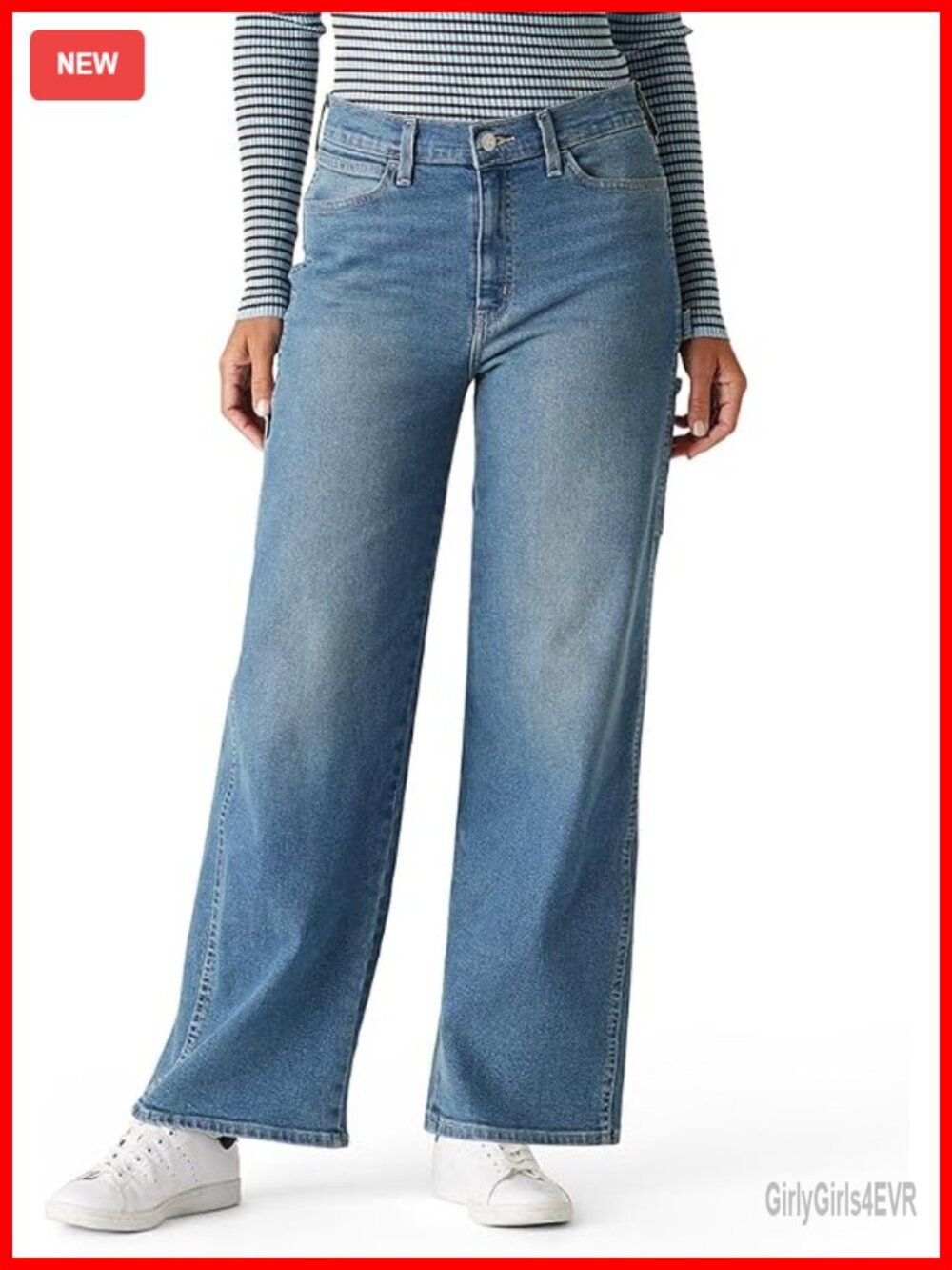 Heritage Original Wide Leg Jean Mid-Rise Stretch Denim